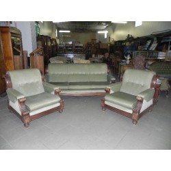Eklektyczny komplet sofa i...